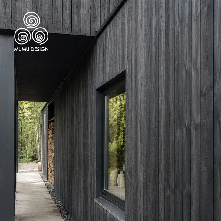 Black Linear-Grain Shou Sugi Ban Cladding suppliers Black Linear-Grain Shou Sugi Ban Cladding suppliers